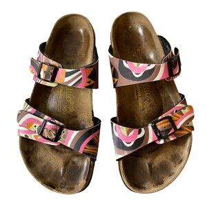 Birkenstock Papillio Arizona Sandals Multicolor Abstract Pattern Size 40/9